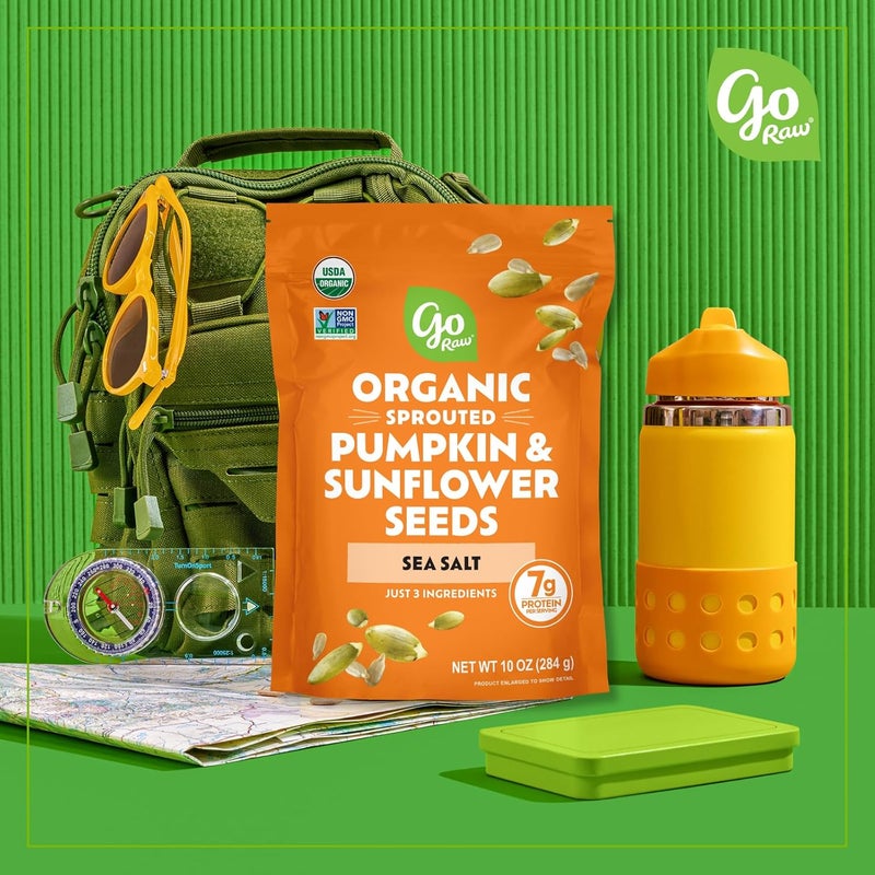 Go Raw Organic Sprouted Pumpkin & Sunflower Seeds, 10 oz, Sea Salted, Keto, Kosher, Superfood - Image 3